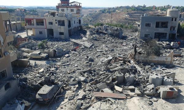  The rubble of destroyed buildings lies at the site of Israeli strikes in Saksakiyeh, southern Lebanon on Sept 26, 2024. — Reuters/Ali Hankir 